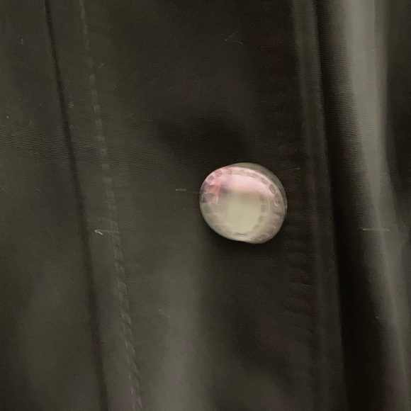 NWOT Coldwater Creek Wo size XL Black Raincoat / Coat with removable Hood - Picture 9 of 13